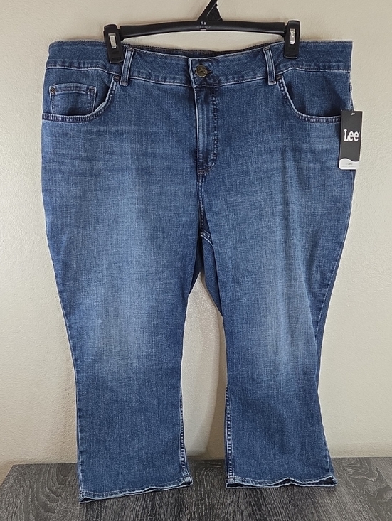 Lee Denim - Lee Womans Midrise Regular Fit Capri STRETCH DENIM 24W NWT